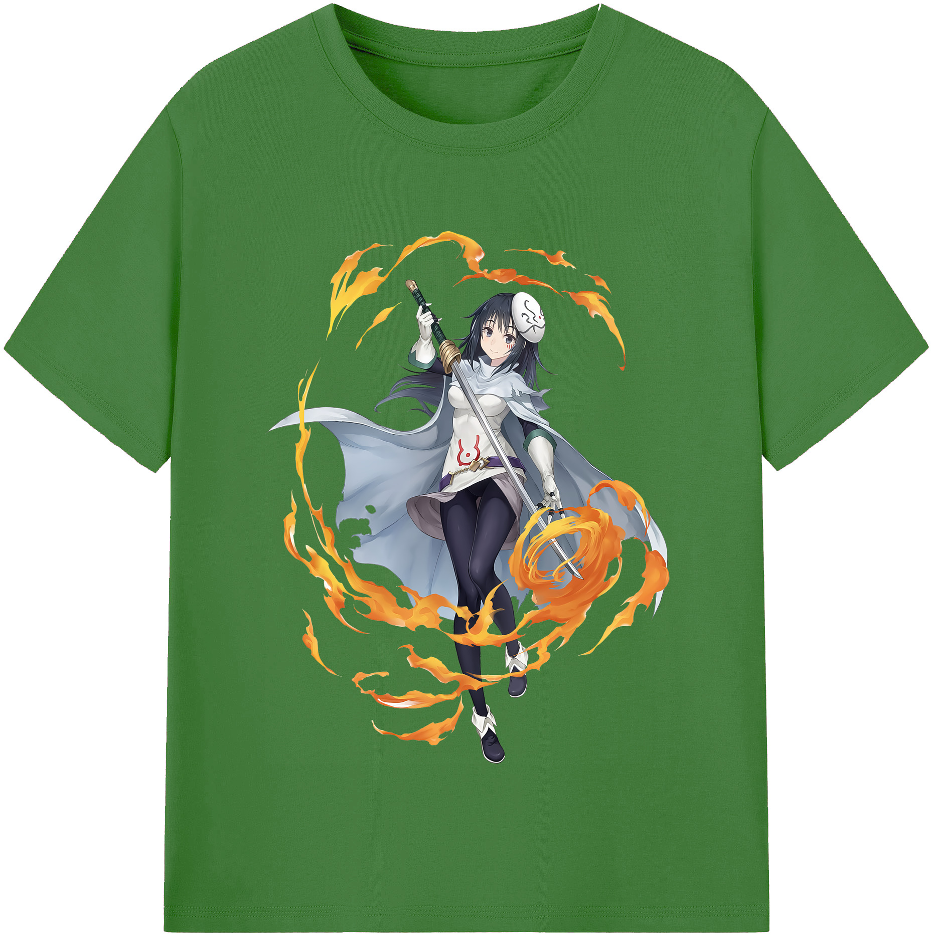 （画像用） 転スラ Regarding Reincarnated to Slime レディースカジュアルプリントTシャツ（綿100％）
